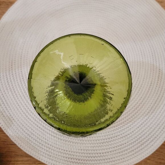 VINTAGE ✨️ FTD Green Pedestal Bowl Dish - Picture 5 of 6